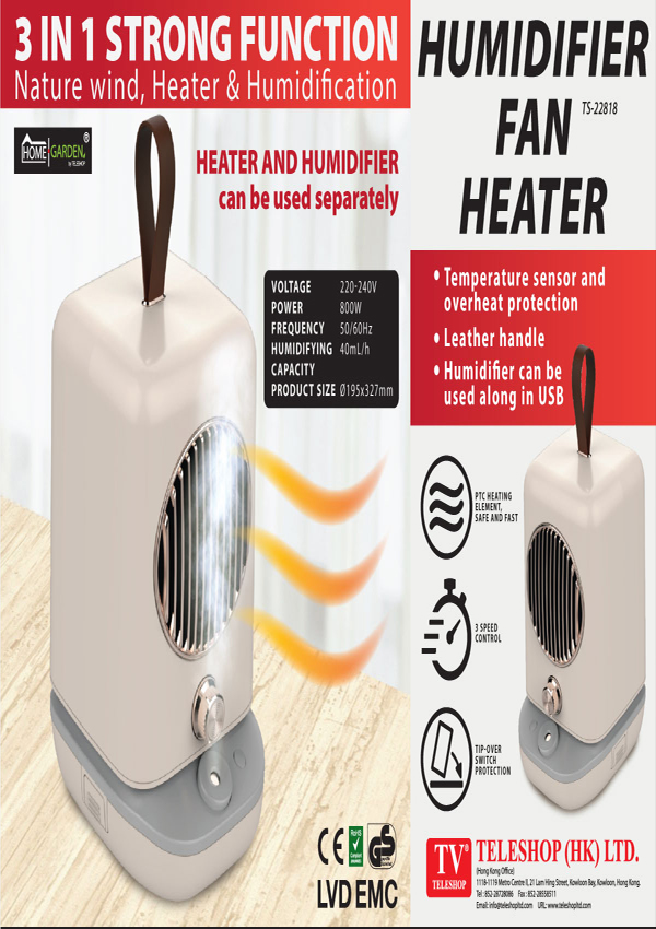 Humidifier Fan Heater