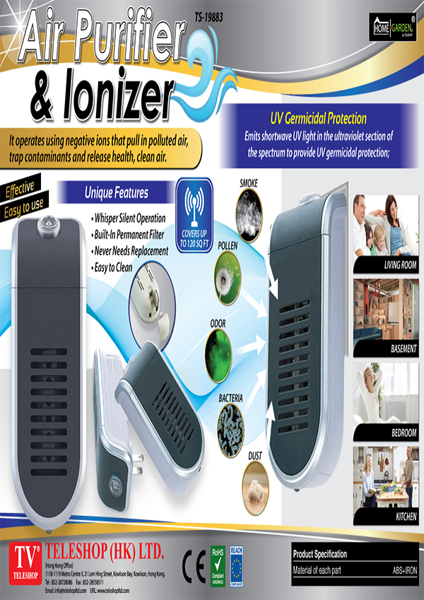 Air Purifier and Lonizer