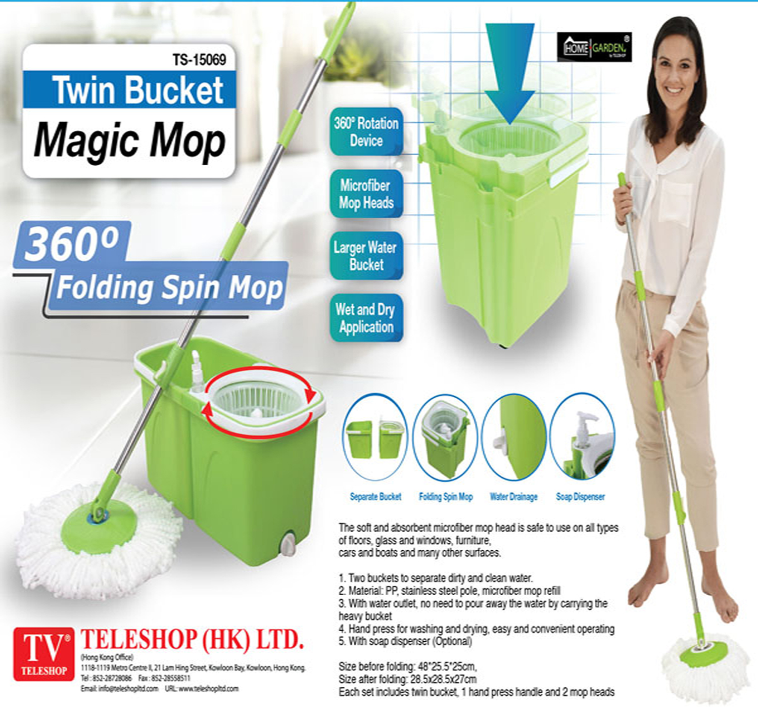 Twin Bucket Magic Mop